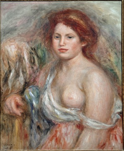 Porträt eines Malermodells, 1916 von Pierre Auguste Renoir